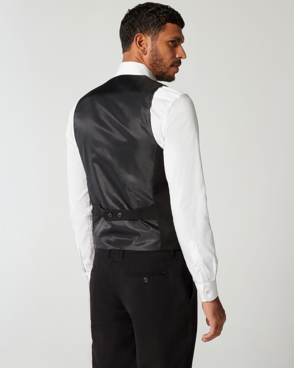 Black 5 Buttoned Tailored Vest